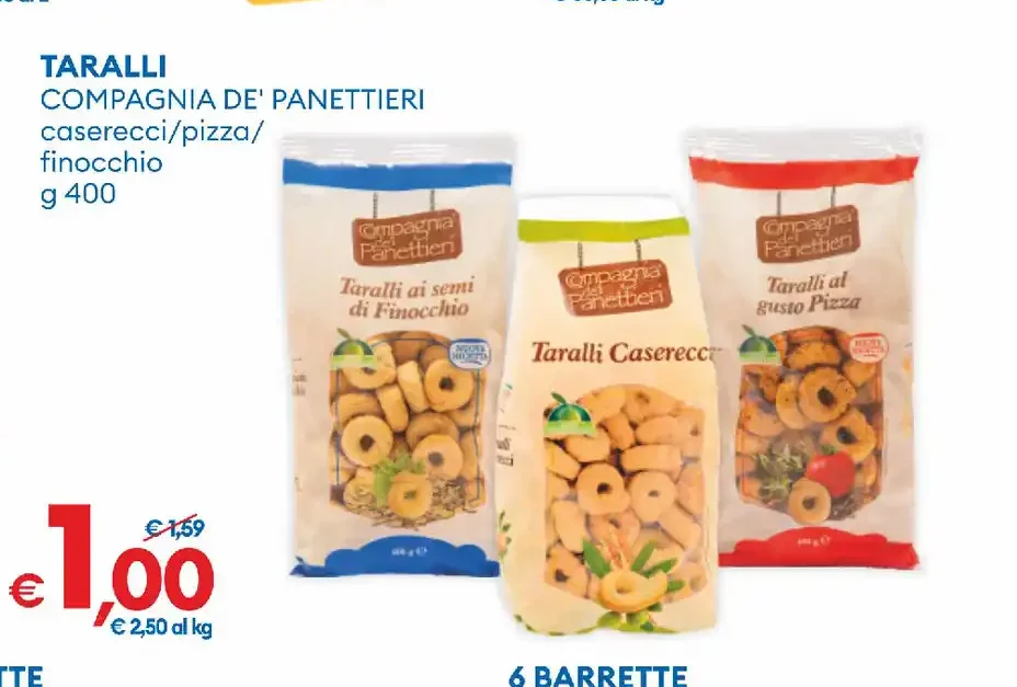 Taralli assortiti
