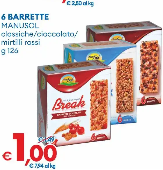 Barrette ai cereali assortite