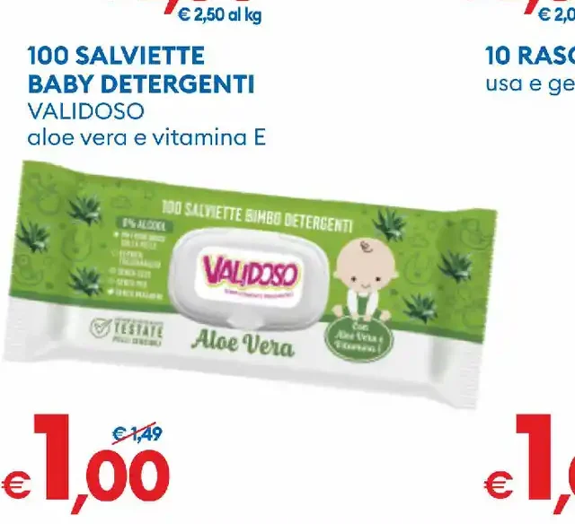 Salviette detergenti per bebé