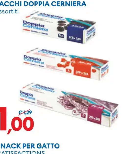 Sacchi doppia cerniera