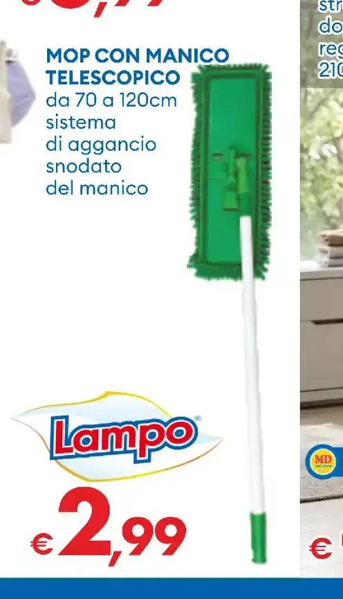 Mop con manico telescopico