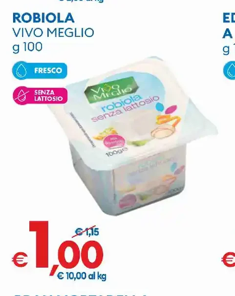 Robiola senza lattosio