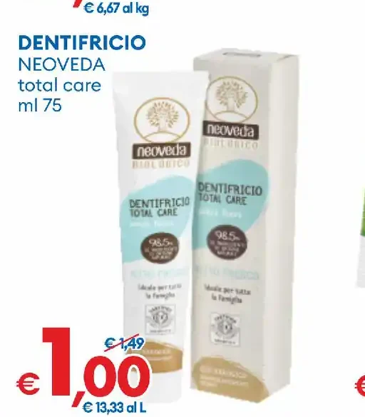 Dentifricio total care