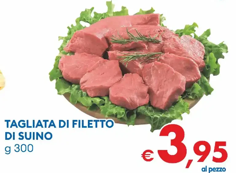 Tagliata di filetto di suino