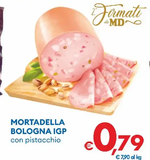 Mortadella Bologna IGP con pistacchio