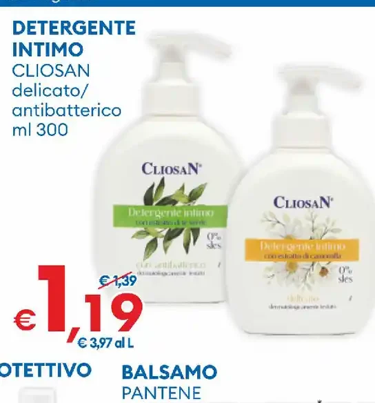 Detergente intimo Cliosan