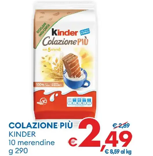Colazione Più merendine
