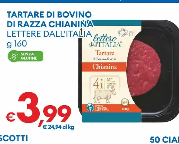 Tartare di bovino di razza Chianina