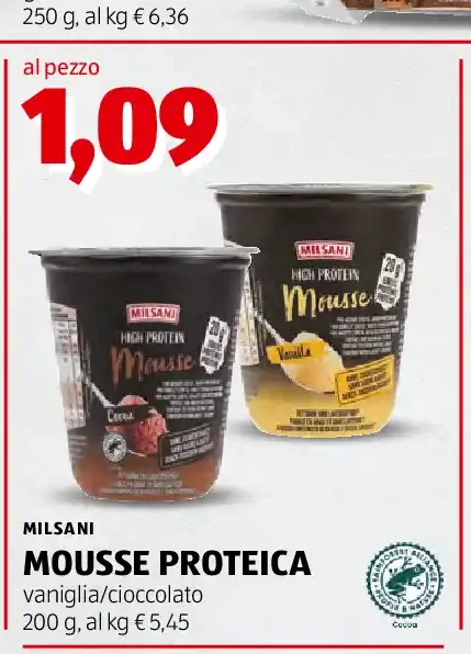 Mousse proteica