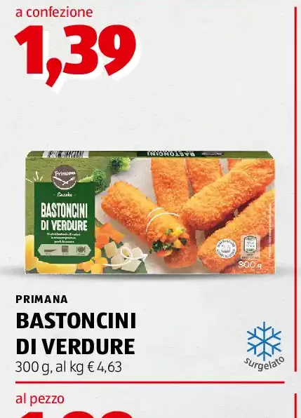 Bastoncini di verdure