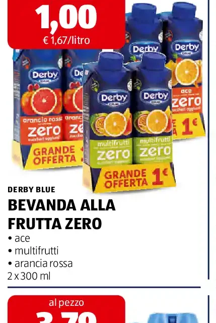 Bevanda alla frutta zero