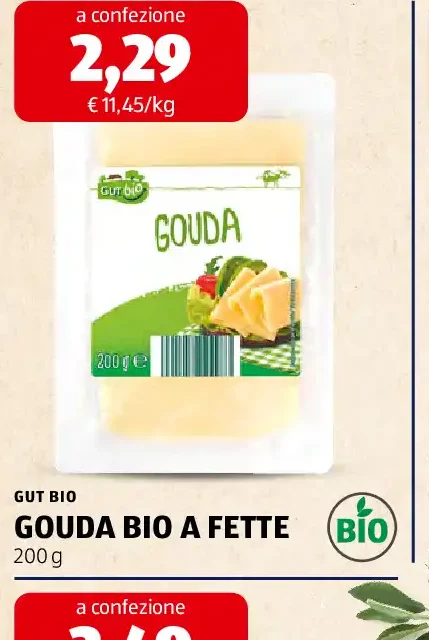Gouda bio a fette