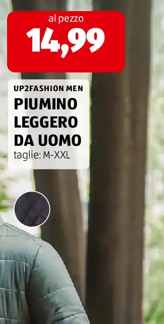 Piumino leggero da uomo