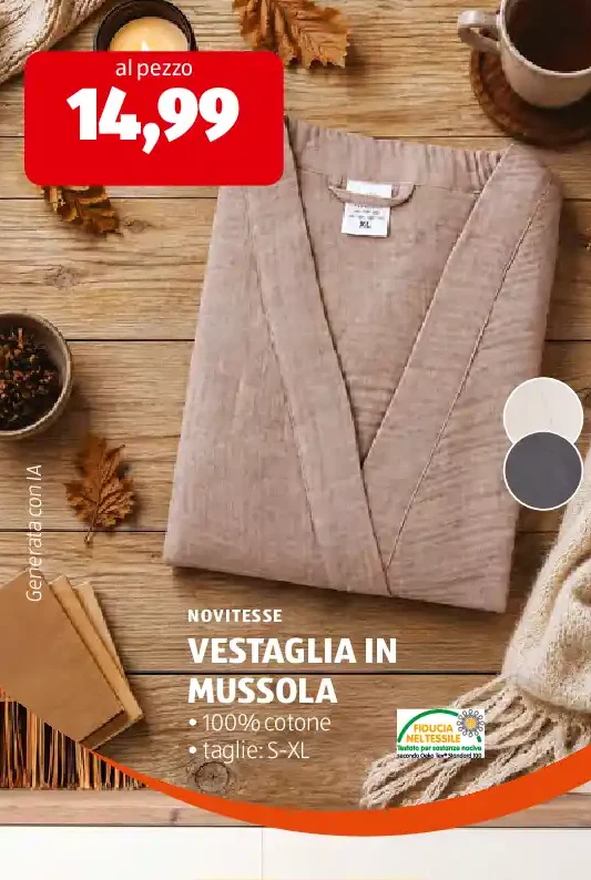 Vestaglia in mussola