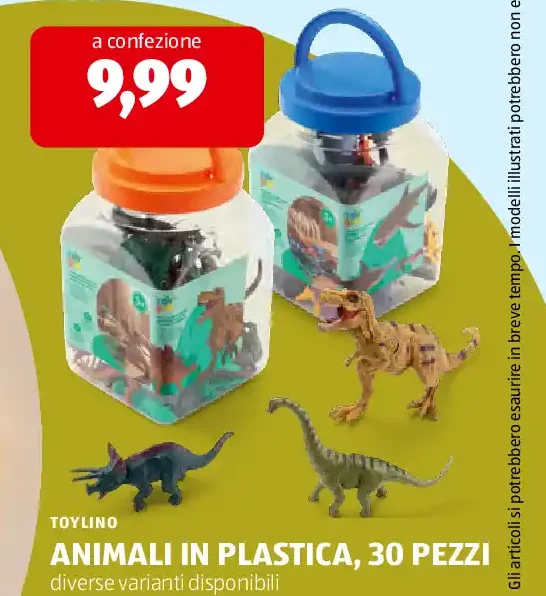 Animali in plastica, 30 pezzi