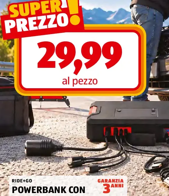 Powerbank con avviatore di emergenza