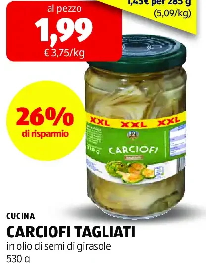 Carciofi tagliati