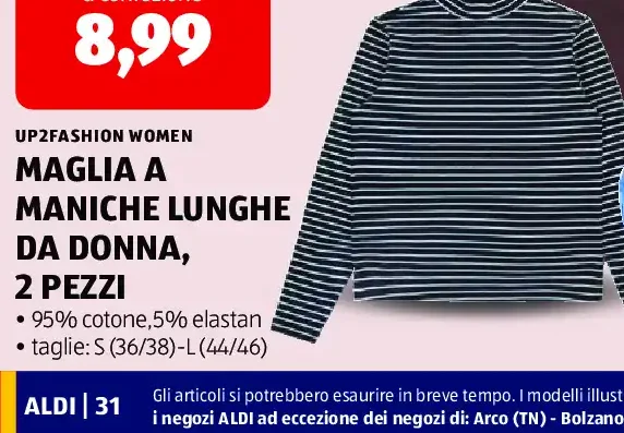 Maglia a maniche lunghe da donna
