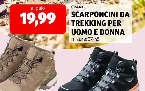 Scarponcini da trekking per uomo e donna
