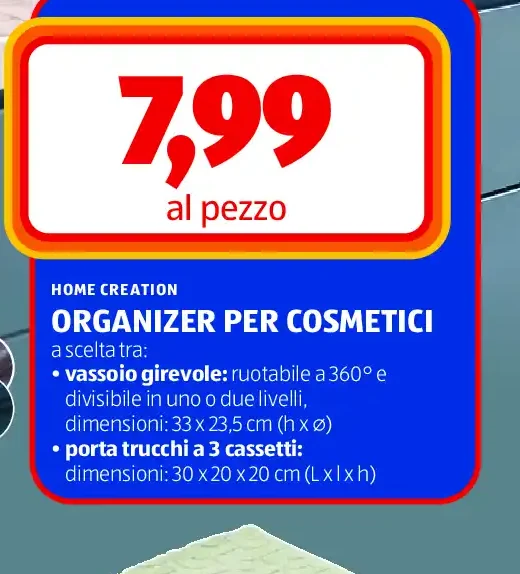 Organizer per cosmetici
