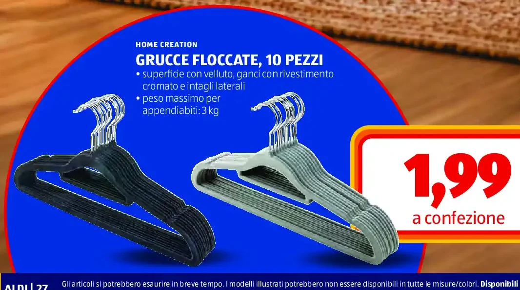 Grucce floccate, 10 pezzi