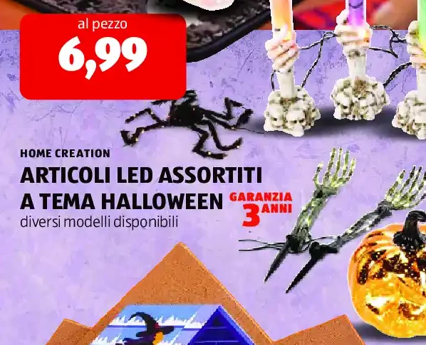 Articoli LED assortiti a tema Halloween