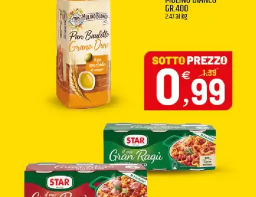 Pane di grano duro Molino Bianco
