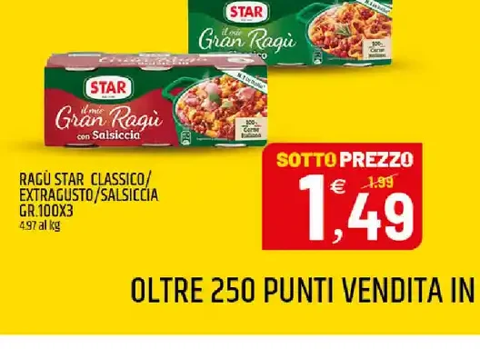 Ragù Star classico/extragiusto/salsiccia