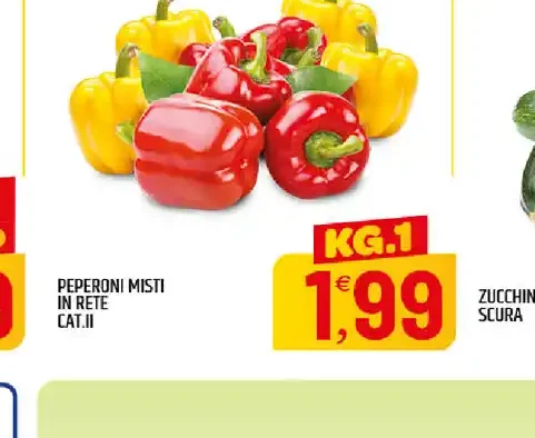 Peperoni misti in rete