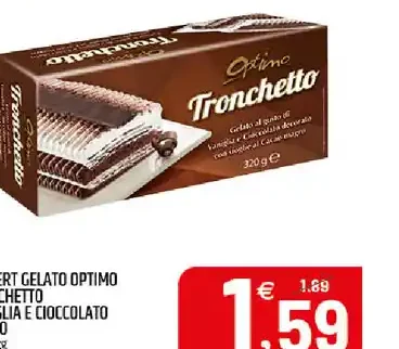 Dessert gelato tronchetto
