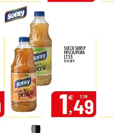 Succo pesca/pera Sorsy