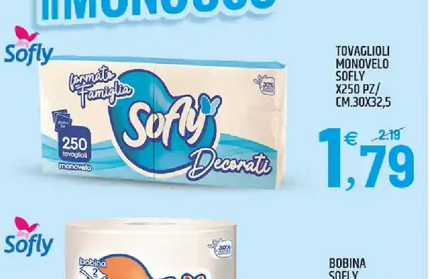 Tovaglioli monovelo Sofly