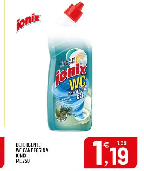 Detergente WC candeggina Ionix