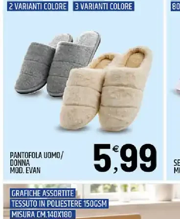 Pantofola uomo/donna