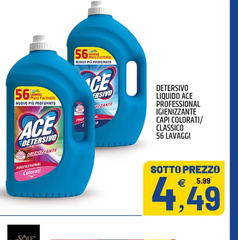 Detersivo liquido igienizzante