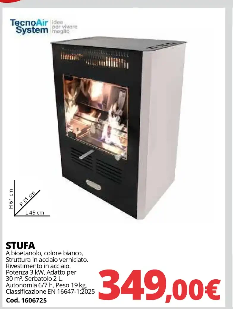 Stufa a bioetanolo