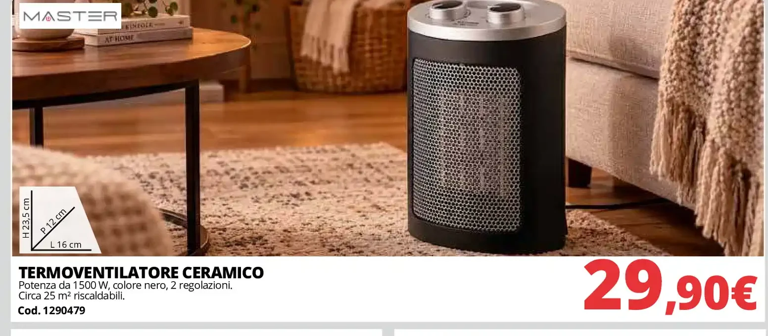 Termoventilatore ceramico