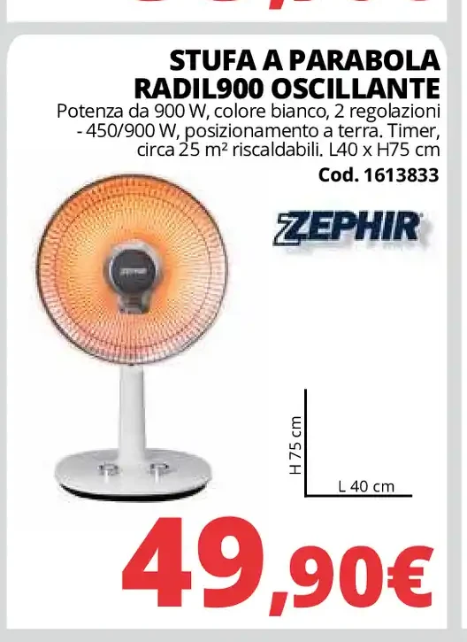 Stufa a parabola oscillante