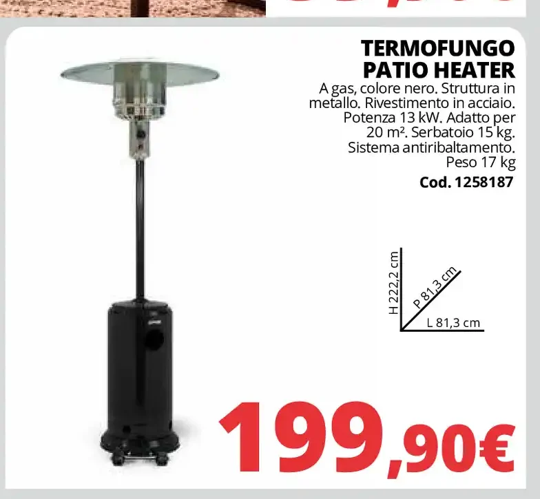 Termofungo patio heater