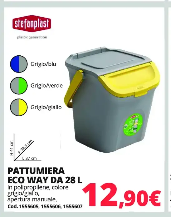 Pattumiera Eco Way da 28 L