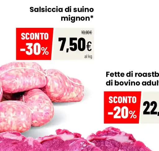 Salsiccia di suino mignon