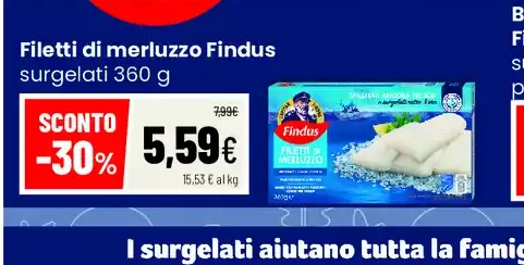 Filetti di merluzzo surgelati