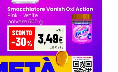 Smacchiatore Vanish OxiAction Pink White