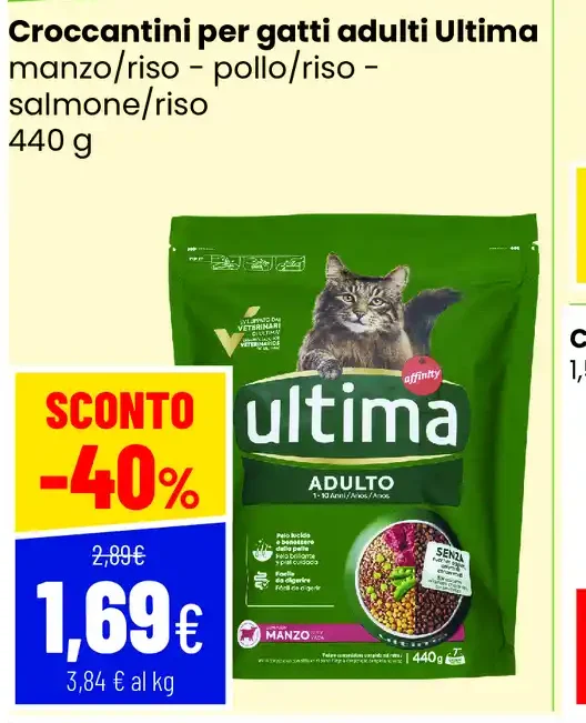 Croccantini per gatti adulti Ultima