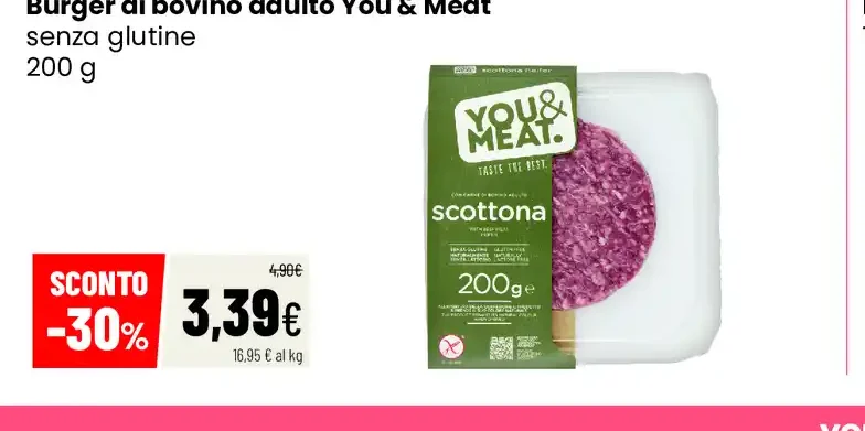 Burger di bovino adulto You & Meat