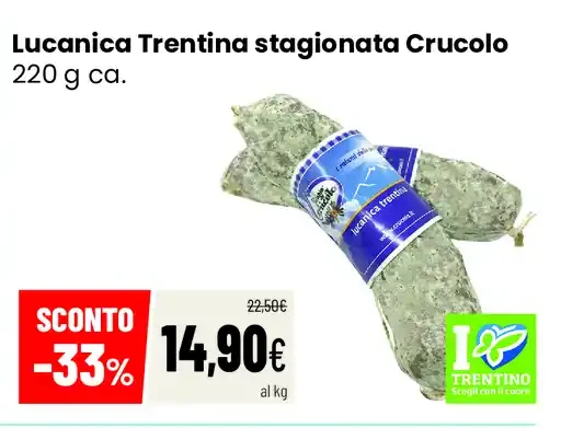 Lucanica Trentina stagionata Crucolo