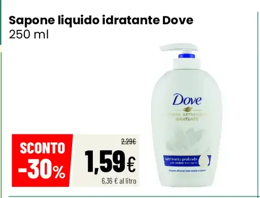 Sapone liquido idratante Dove
