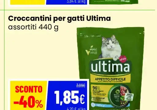 Croccantini per gatti Ultima