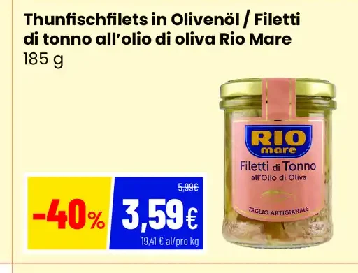 Filetti di tonno Rio Mare