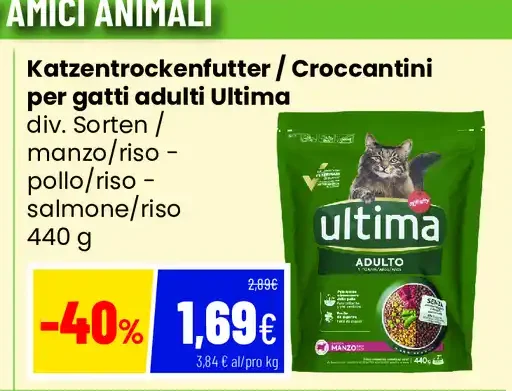 Croccantini per gatti adulti Ultima